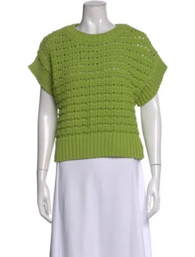 Pre-owned Varley Scoop Neck Sweater In Green