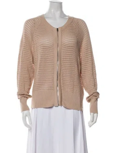 Pre-owned Varley Scoop Neck Sweater In Neutral