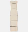 Varley Scott Striped Cotton Midi Dress
