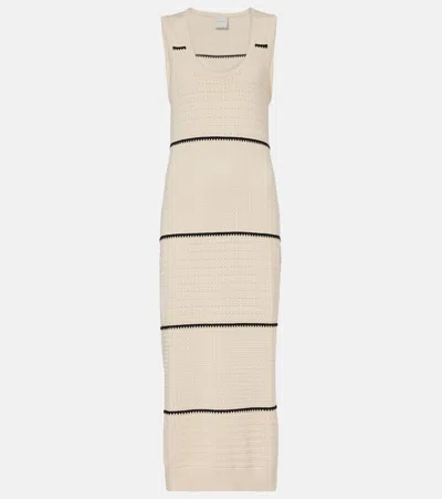 Varley Scott Striped Cotton Midi Dress