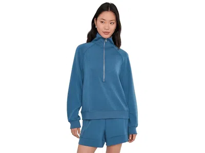 Varley Selene 1/2 Zip Sweat In Blue