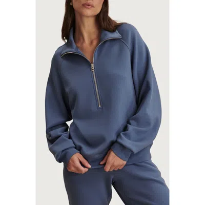 Varley Selene Half Zip Sweatshirt In Blue