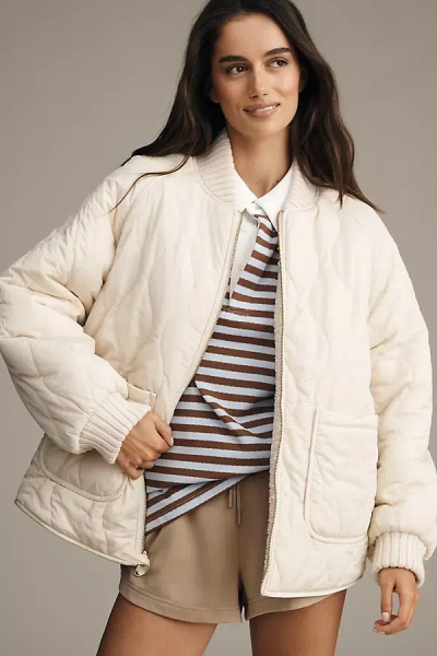 Varley Serina Reversible Padded Jacket In Neutral