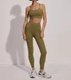 Varley Shape High Leggings 25" In Frfe In Dark Olive