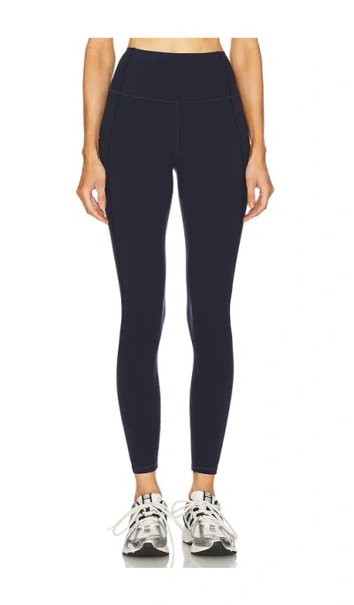Varley Freesoft Cropped Stretch-jersey Leggings In Navy
