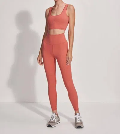 Varley Shape High Rise Leggings In Mineral Red