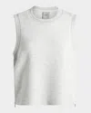 Varley Shea Cropped Tank Top In White