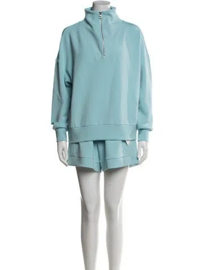Pre-owned Varley Short Set In Blue