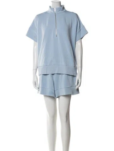 Pre-owned Varley Short Set In Blue