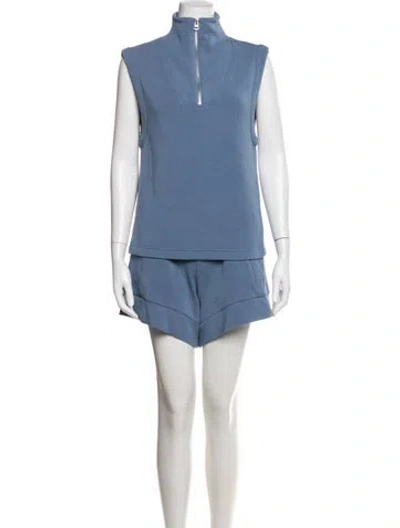Pre-owned Varley Short Set In Blue
