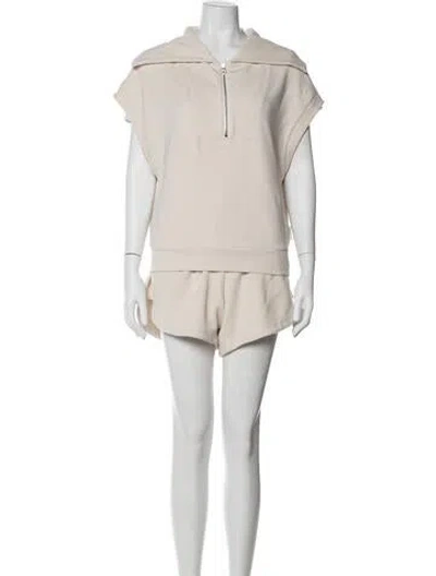 Pre-owned Varley Short Set In Neutral