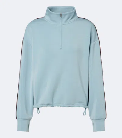 Varley Sian Jersey Half-zip Sweatshirt In Blue