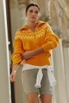 Varley Sigrid Fairisle Half Zip Knit Sweater In Gold
