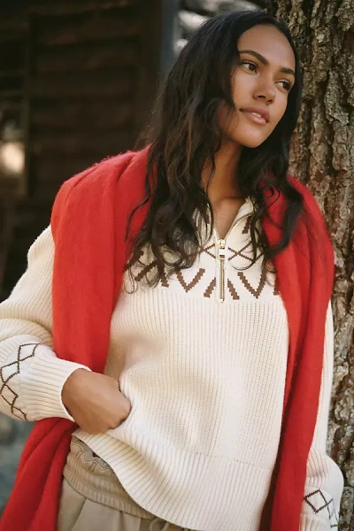 Varley Sigrid Mock-neck Sweater In White