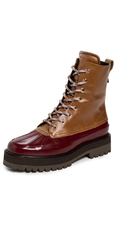 Varley Silo Winter Boots Bordo/camel In Brown