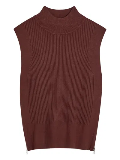 Varley Sleeveless Vest In Brown