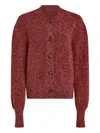 Varley Patricia Rib Cardigan Sweater In Brown