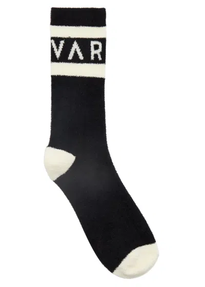 Varley Spencer Logo Terry Socks In Black