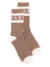 Varley Spencer Socks In Brown
