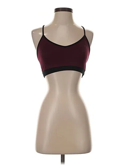 Pre-owned Varley Sports Bra In Burgundy