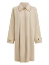 Varley Stamford Contrast-trimmed Car Coat In Neutral