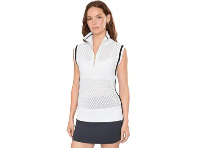 Varley Stefan 1/2 Zip Vest Women's Sweater White: Lg
