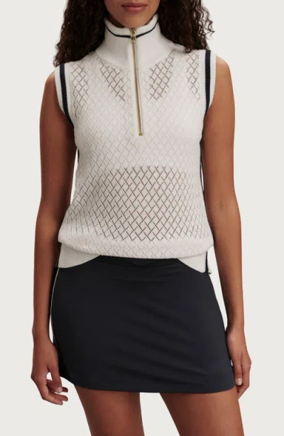 Varley Stefan Half Zip Knit Vest In Multi