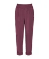 Varley Womens Sassafras Marl The Rolled Cuff Stretch-jersey Jogging Bottoms In Purple