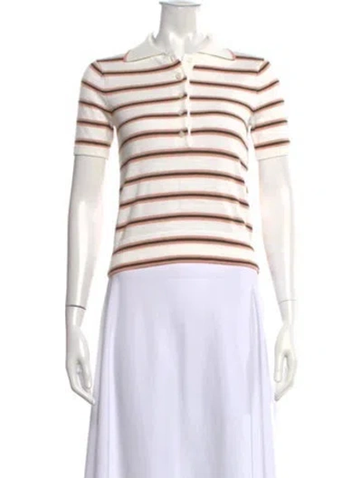 Pre-owned Varley Striped Crew Neck Sweater In Multi