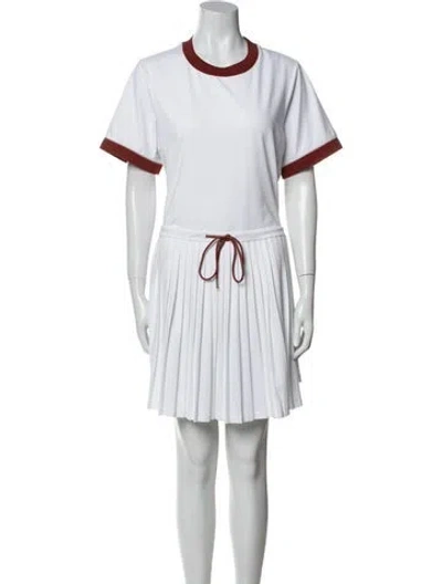 Pre-owned Varley Striped Mini Dress W/ Tags In Blue