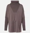 Varley Suffolk Turtleneck Sweater In Purple