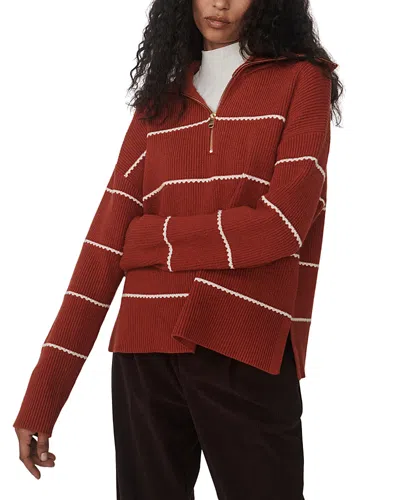 Varley Swanson Half Zip Sweater In Red