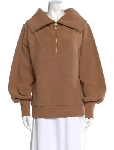 Pre-owned Varley Sweater In Brown