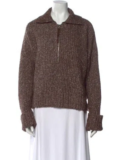 Pre-owned Varley Sweater In Brown