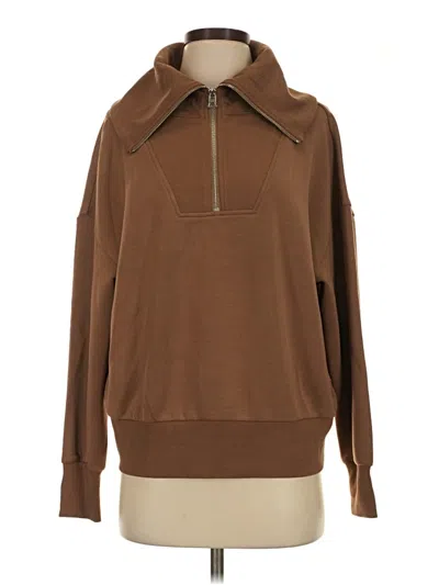 Pre-owned Varley Sweatshirt In Brown
