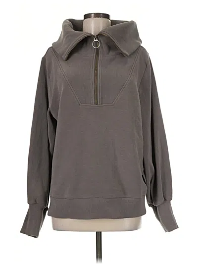 Pre-owned Varley Sweatshirt In Gray