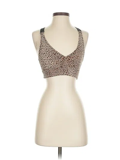 Pre-owned Varley Tank Top Brown Halter Neckline Tops