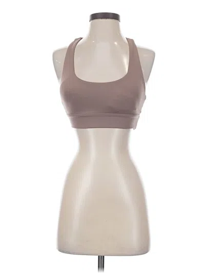 Pre-owned Varley Tank Top Brown Halter Neckline Tops