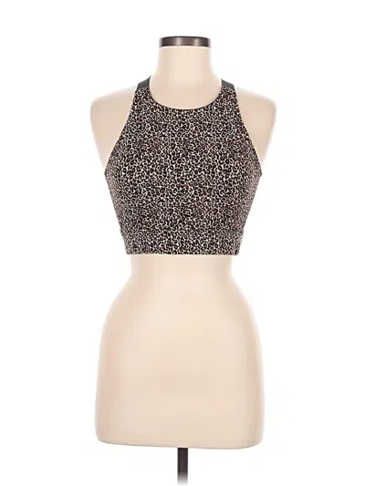 Pre-owned Varley Tank Top Brown Halter Neckline Tops