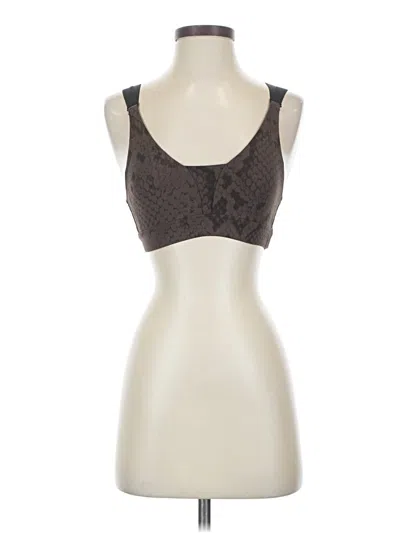 Pre-owned Varley Tank Top Brown Strapless Neckline Tops