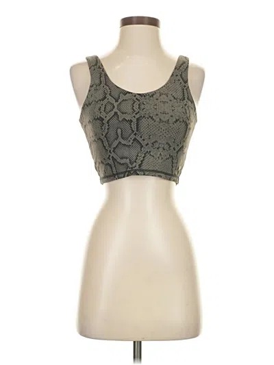 Pre-owned Varley Tank Top Gray Strapless Neckline Tops
