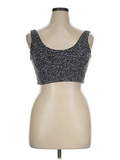 Pre-owned Varley Tank Top Gray Strapless Neckline Tops