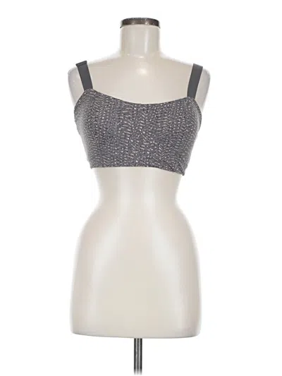 Pre-owned Varley Tank Top Silver Strapless Neckline Tops