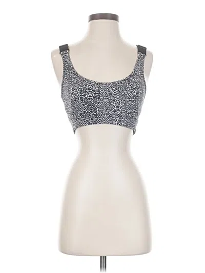 Pre-owned Varley Tank Top Silver Strapless Neckline Tops