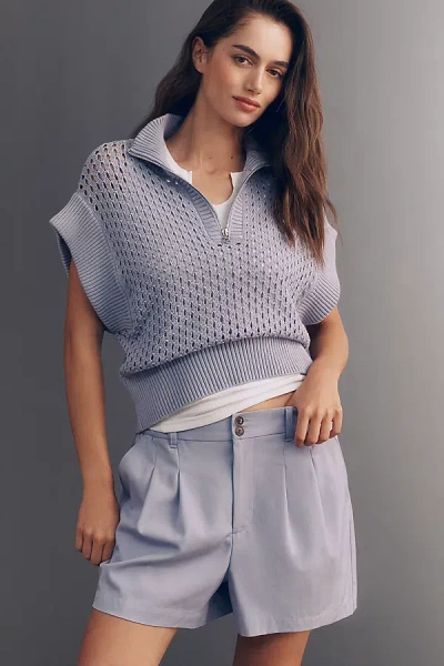 Varley Tansey Woven Shorts In Purple