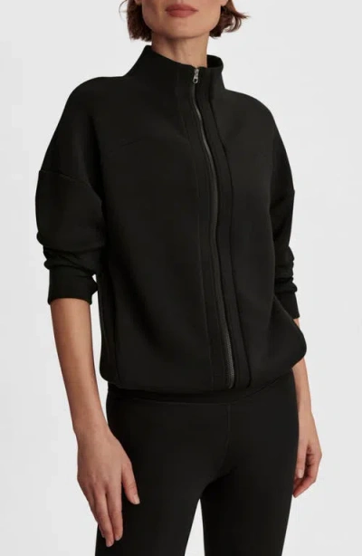 Varley Tayah Full Zip Knit Jacket In Black