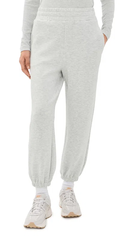 Varley The Classic Cuff Pants 25 Light Grey Marl In Gray
