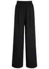 Varley The Extra Wide Leg 32 Stretch-jersey Sweatpants In Black