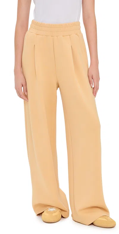Varley The Extra Wide Leg Pants 29.5 Sahara Sun In Yellow