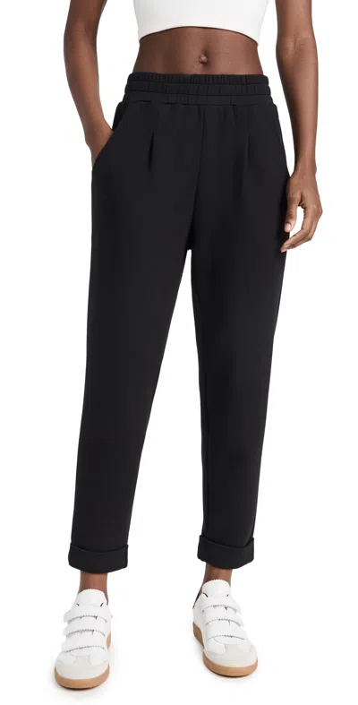 Varley Alana Slim Tapered Cuff Pants In Black